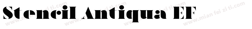 Stencil Antiqua EF字体转换
